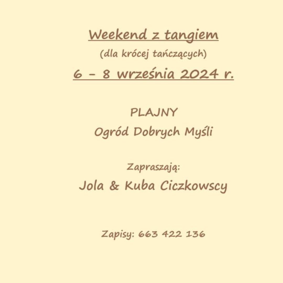 warsztaty taneczne kurs tango